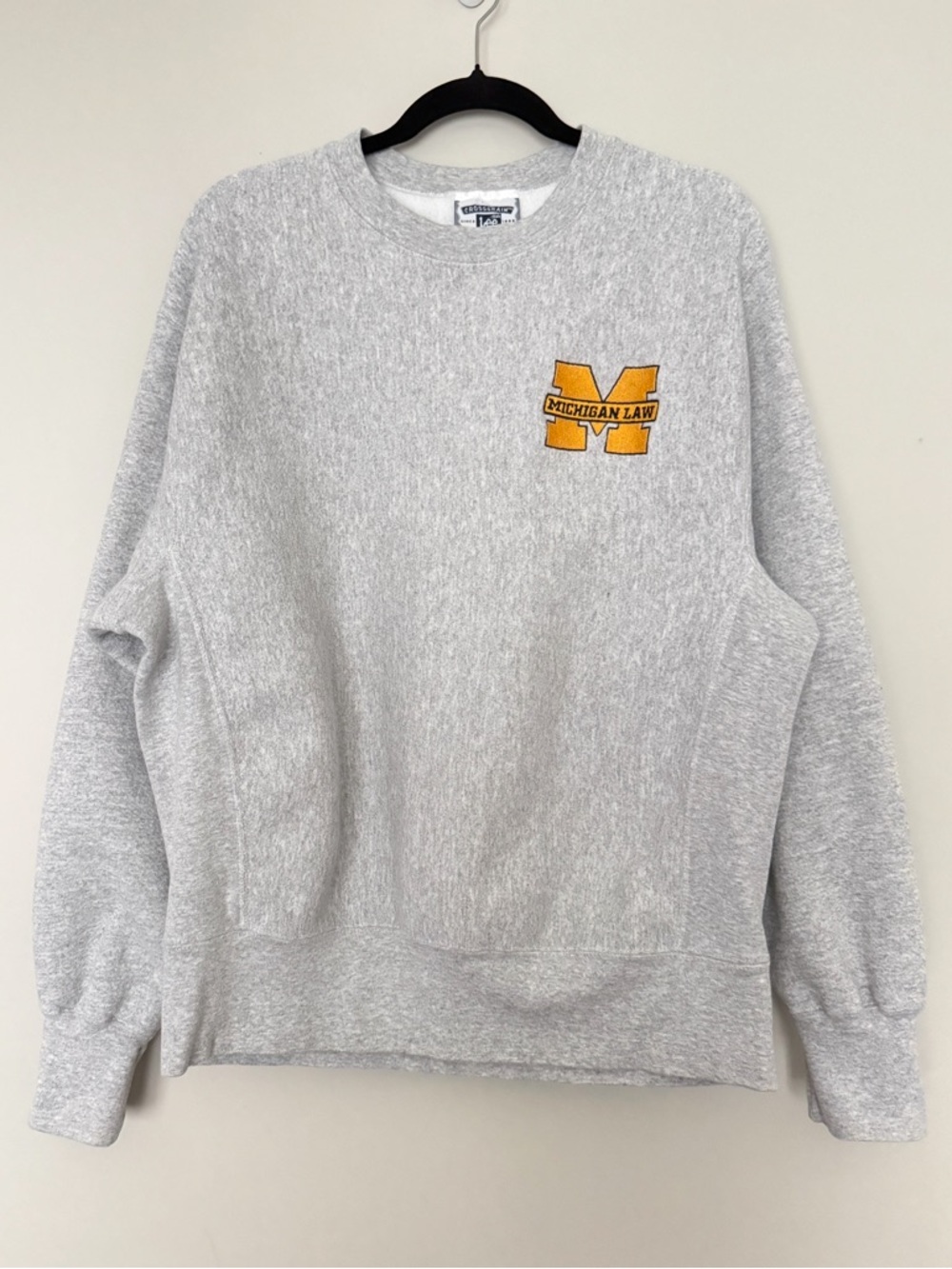 Vintage Michigan University Law Lee Crewneck Sweatshirt Unisex Size L